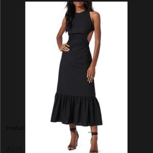 Open back linen maxi by Astr the label